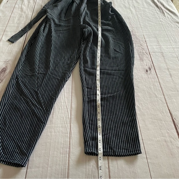 Cotton On Stripe Sleeveless Jumpsuit Womens S Navy White Lightweight Boho Casual - Picture 12 of 14